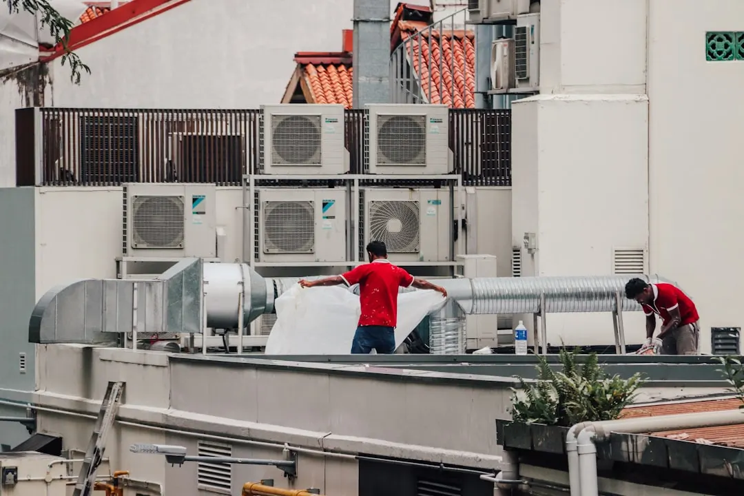 Commercial HVAC work in a Calgary property